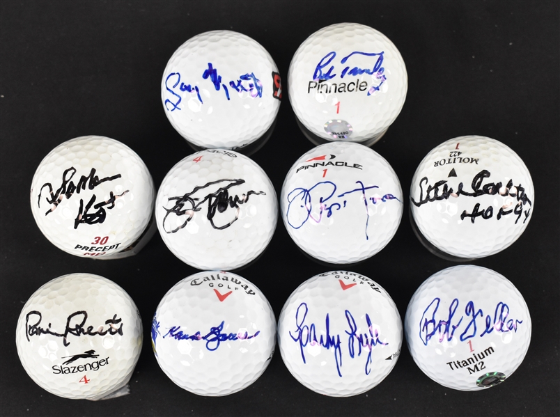 Collection of MLB Autographed Golf Balls 