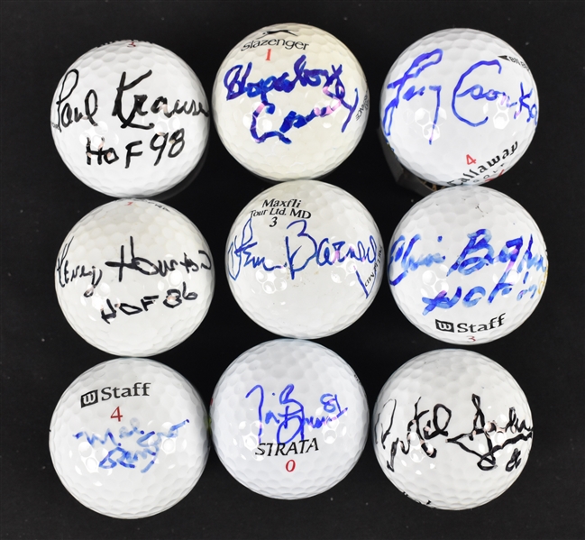 Collection of NFL Autographed Golf Balls 