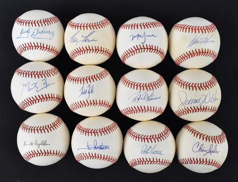 Collection of 12 Autographed Baseballs w/ROYs