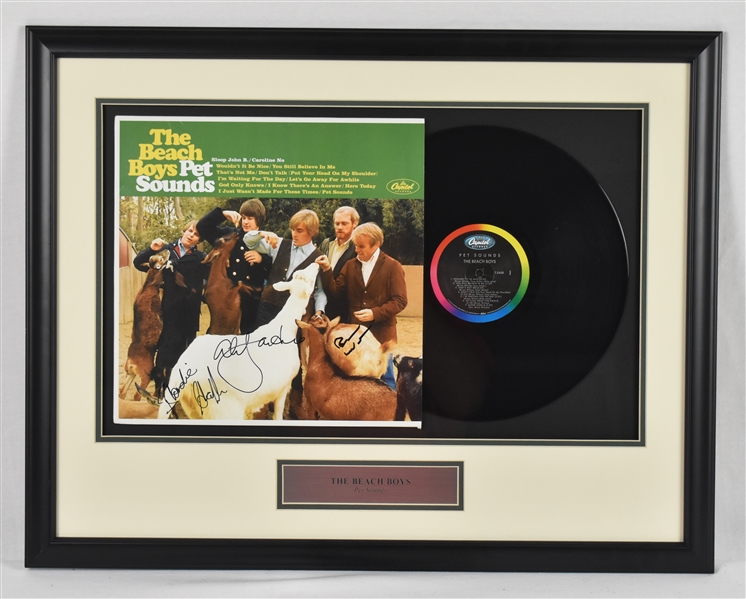 Beach Boys Autographed 22x28 Framed Display