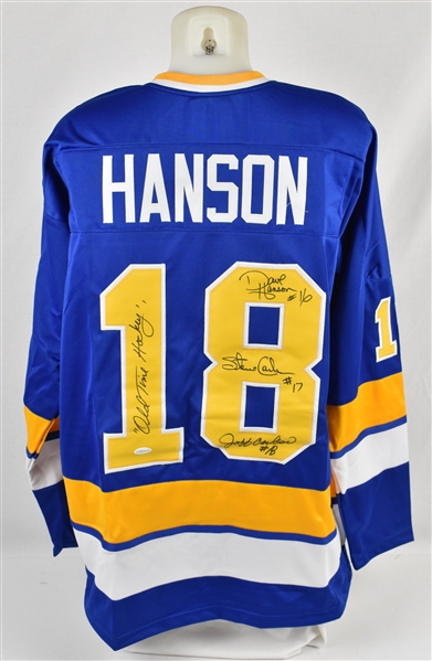 Hanson Brothers "Slapshot" Autographed Jersey