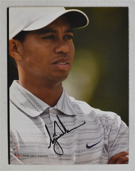 Tiger Woods Jack Nicklaus & Arnold Palmer Autographed 8x10 Photos