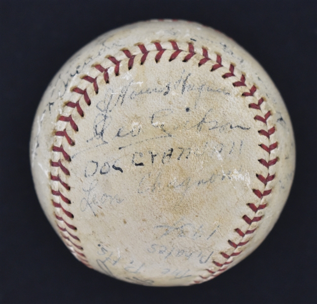Pittsburgh Pirates 1934 Team Signed Baseball w/Honus Wagner JSA LOA