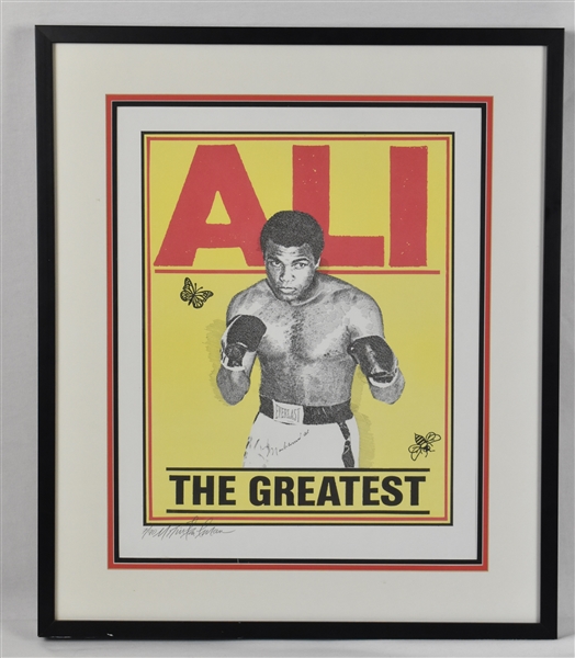 Muhammad Ali Autographed Limited Edition "The Greatest" Lithograph