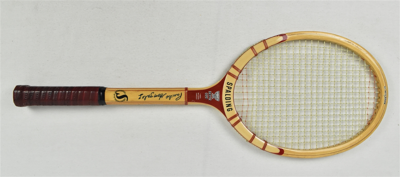 Pancho Gonzales Autographed Tennis Racket