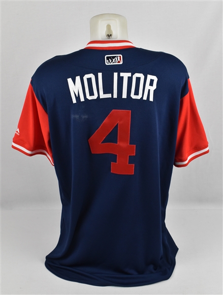 Paul Molitor Minnesota Twins Game Used Players Weekend Jersey MLB