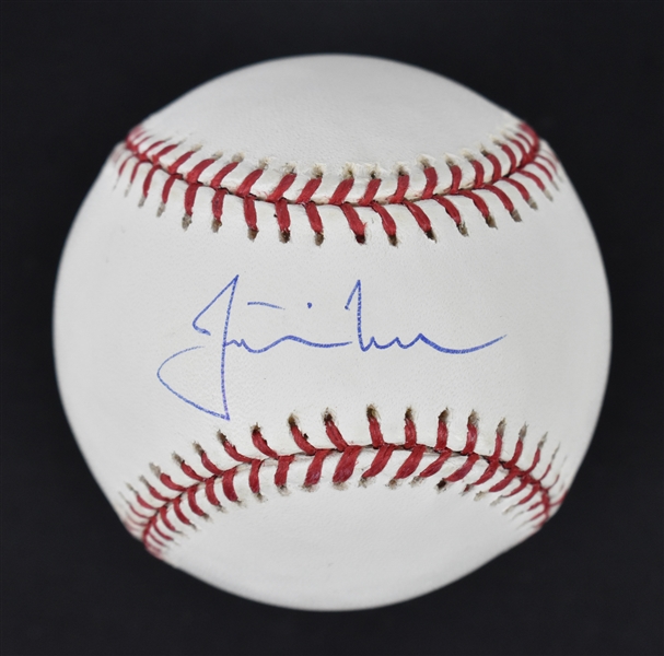 Justin Morneau Autographed Baseball MLB