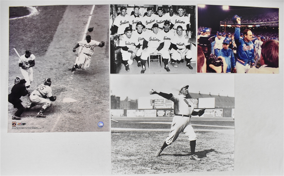 Collection of Unsigned Baseball Photos w/Jackie Robinson