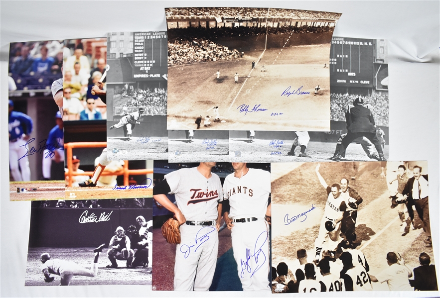 MLB Collection of 10 Autographed 16x20 Photos