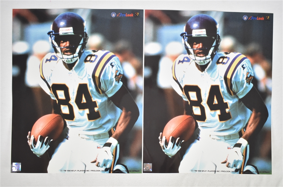 Collection of 9 Unsigned 16x20 Photos w/Randy Moss