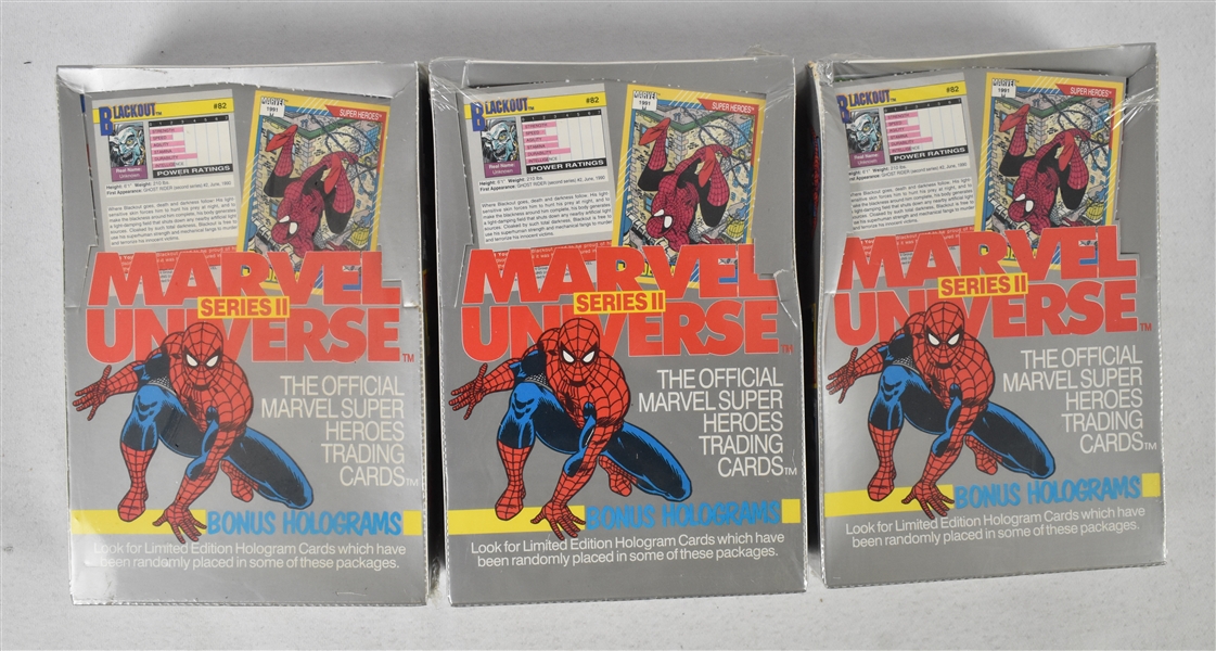 Marvel Universe 1991 Lot of 3 Unopened Boxes