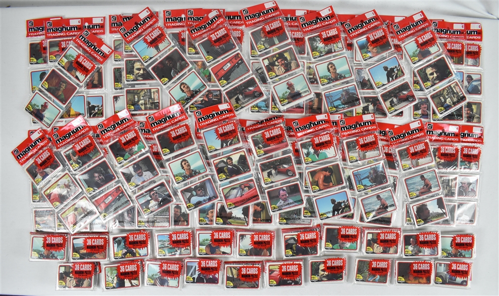Magnum PI Lot of 64 Unopened Donruss Rack Packs