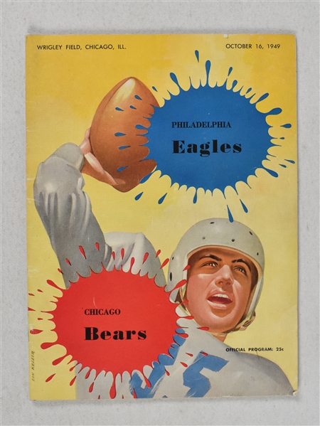 Chicago Bears vs. Philadelphia Eagles 1949 Program