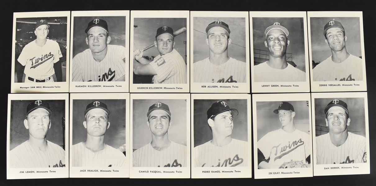 Minnesota Twins 1961 First Year B&W Photo Set