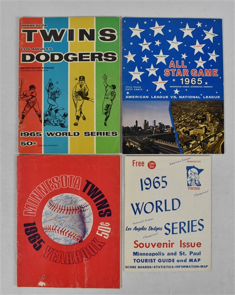 Minnesota Twins 1965 World Series & All-Star Game Programs