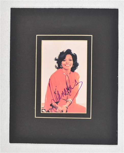 Diana Ross Autographed Postcard