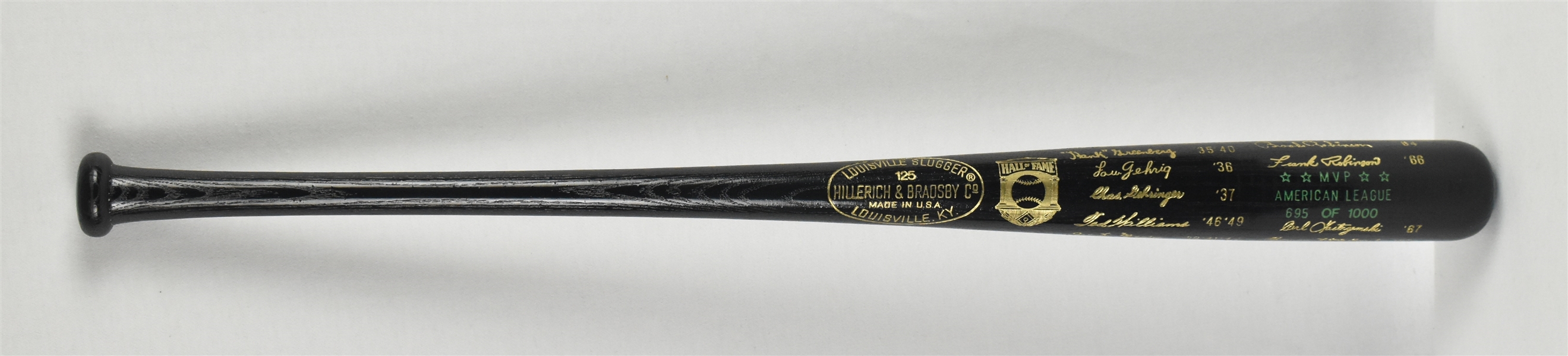 American League MVP Limited Edition Bat