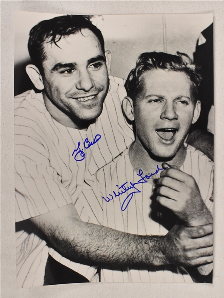 Yogi Berra & Whitey Ford Autographed 11x14 Photo