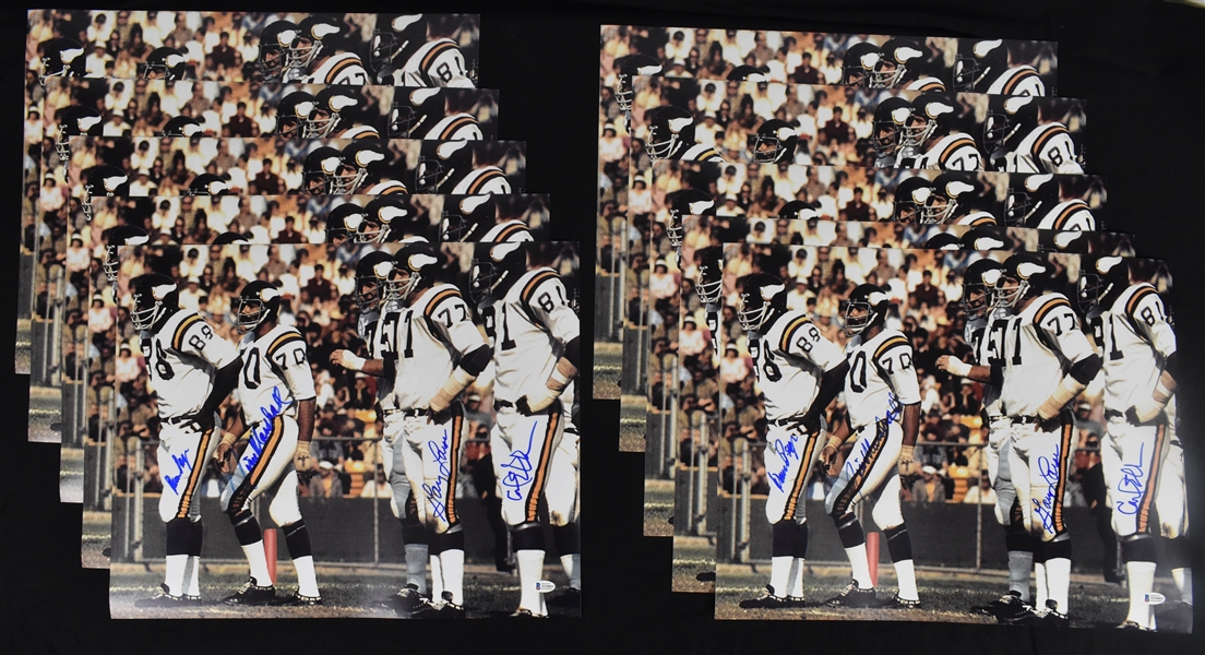 Purple People Eaters Lot of 10 Autographed 16x20 Action Photos