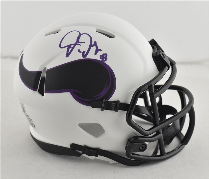 Justin Jefferson Autographed Minnesota Vikings Mini Helmet