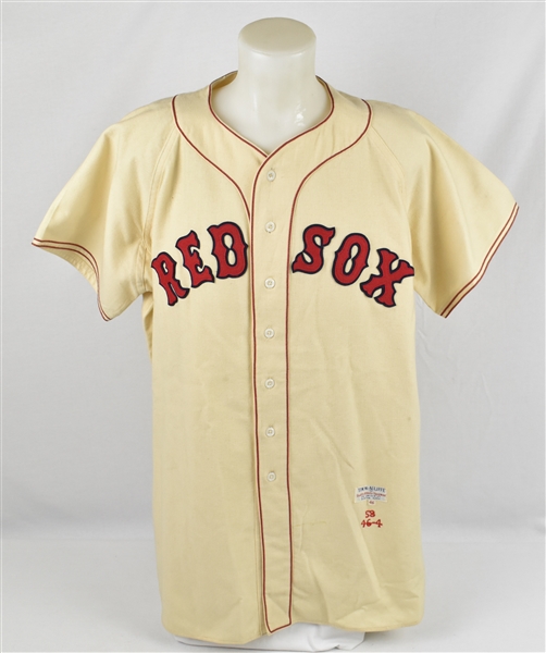 Jerry Casale 1958 Boston Red Sox Game Used Flannel Jersey *Also Used In Movie* w/Dave Miedema LOA