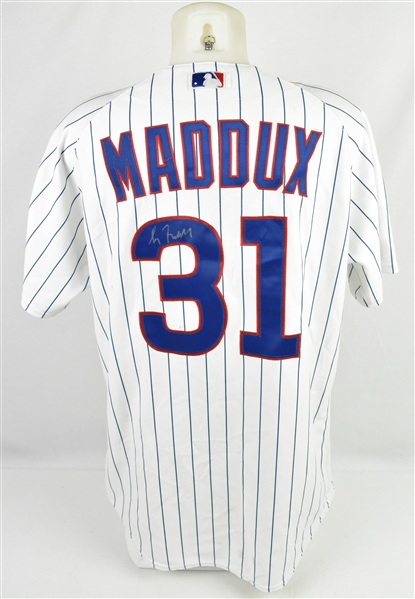 Greg Maddux 2004 Chicago Cubs Game Used & Autographed Jersey w/Dave Miedema LOA