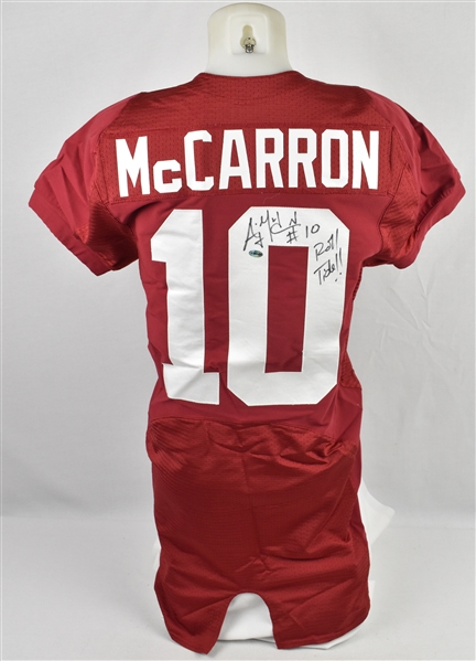 AJ McCarron 2010-11 Alabama Crimson Tide Game Used & Autographed Jersey w/Dave Miedema LOA