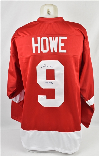 Gordie Howe Autographed & Inscribed Detroit Red Wings Jersey