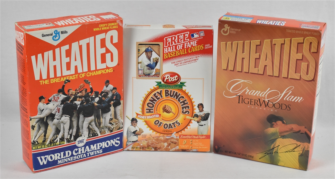 Lot of 3 Unopened Wheaties & Cereal Boxes