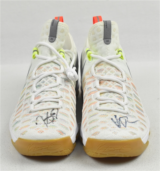 Kevin Durant & Klay Thompson Autographed KD Basketball Shoes