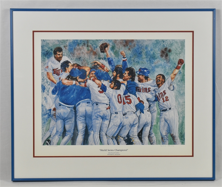 Minnesota Twins 1991 World Series Champions Framed Lithograph