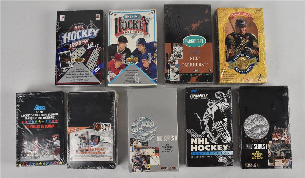 NHL Lot of 9 Unopened Boxes of Hockey Cards