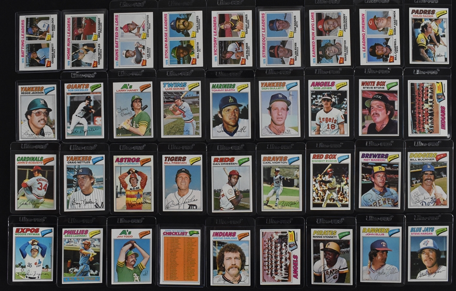 Vintage 1977 Topps Baseball Card Set w/Andre Dawson Rookie Card