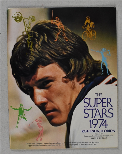 Vintage 1974 Superstars Program & Autographed Insert