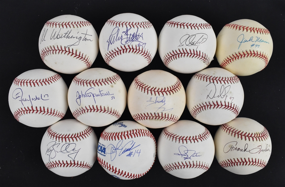Minnesota Twins Lot of 12 Autographed Baseballs w/Jack Morris Johan Santana & Joe Nathan