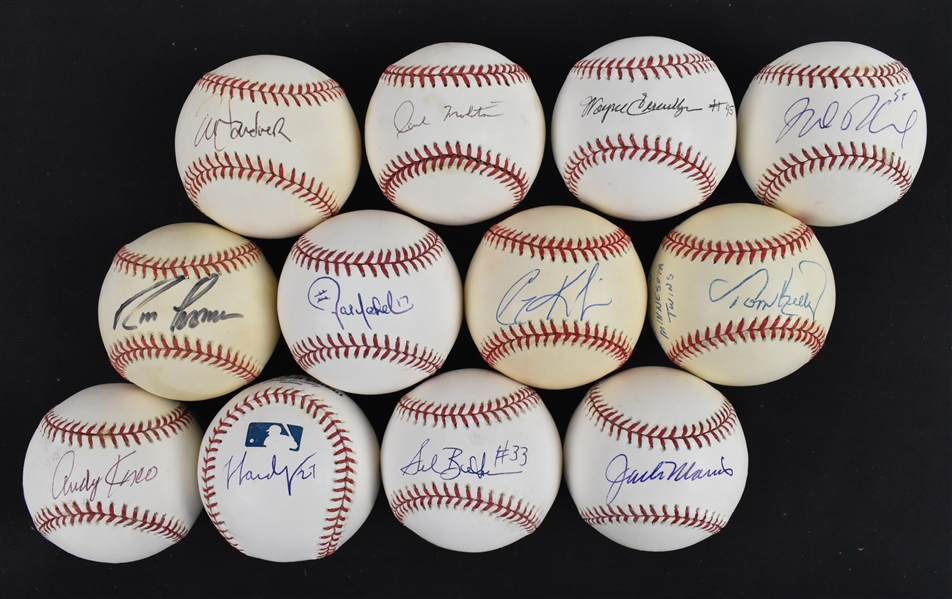Minnesota Twins Lot of 12 Autographed Baseballs w/Jack Morris Tom Kelly & Paul Molitor 