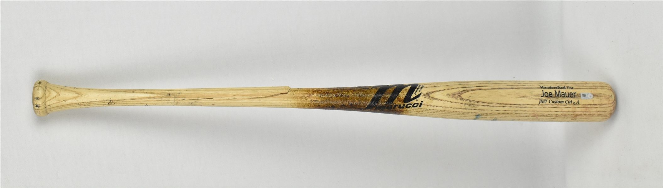 Joe Mauer 2014 Minnesota Twins Game Used Bat Used 9/16/2014 vs. Tigers