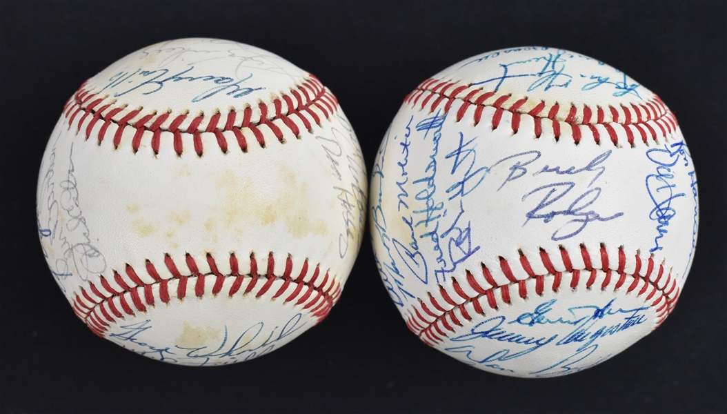Milwaukee Brewers Lot of 2 Autographed Baseballs