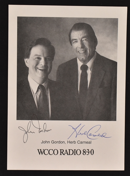 Herb Carneal & John Gordon Autographed Photo