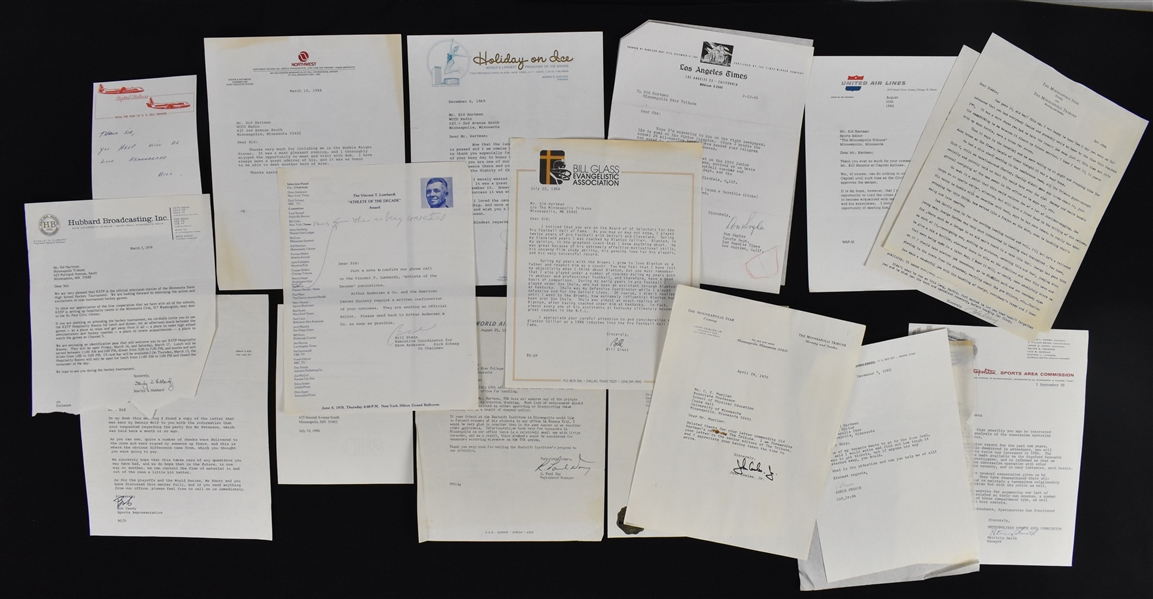 Collection of Signed Letters to Sid Hartman