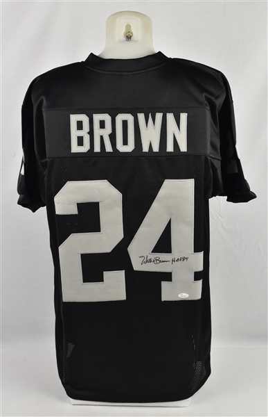Willie Brown Oakland Raiders Autographed & Inscribed HOF Jersey