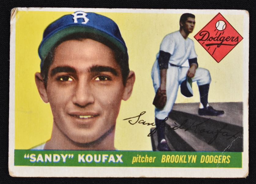 Sandy Koufax 1955 Topps Rookie Baseball Card
