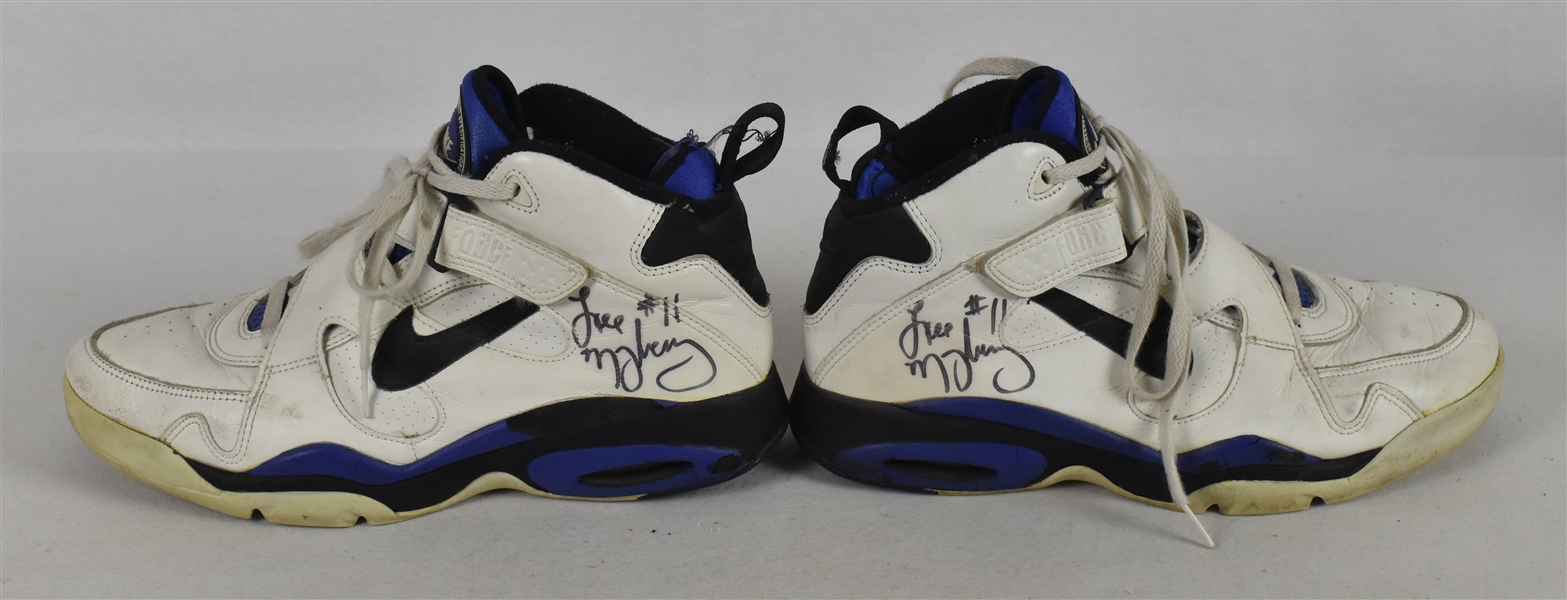 Lee Mayberry Game Used & Autographed #11 Basketball Shoes