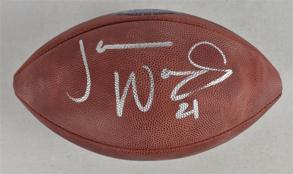 Jerome Woods Autographed Pro Bowl Football