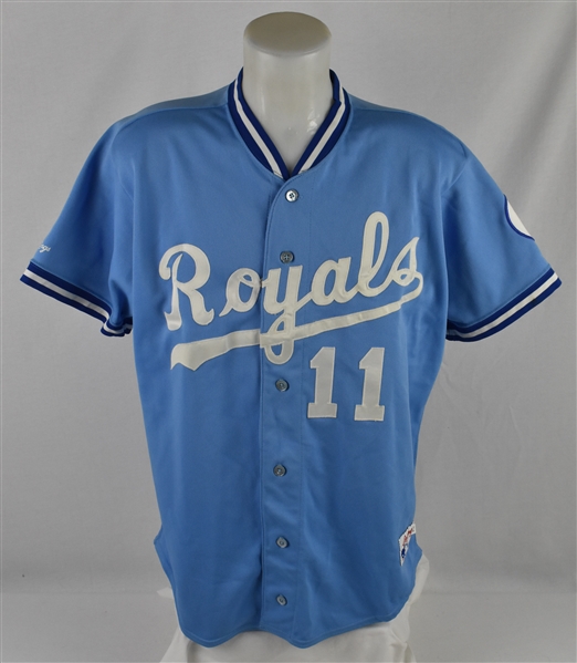 Hal McRae 1989 Kansas City Royals #11 Game Issued Jersey
