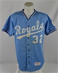 Bill Pecota 1986 Kansas City Royals #32 Game Used Jersey