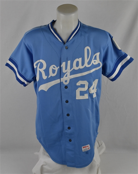 Willie Aikens 1983 Kansas City Royals #24 Game Used Jersey