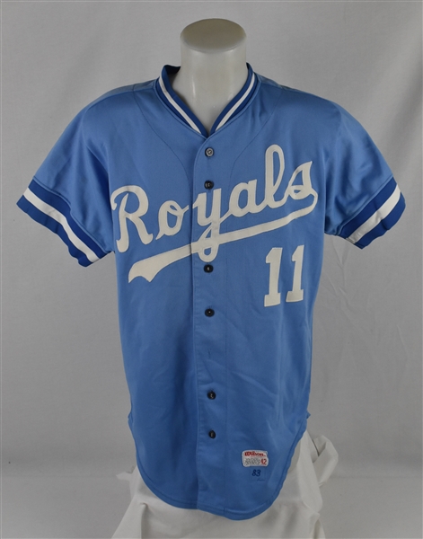 Hal McRae 1983 Kansas City Royals #11 Game Used Jersey