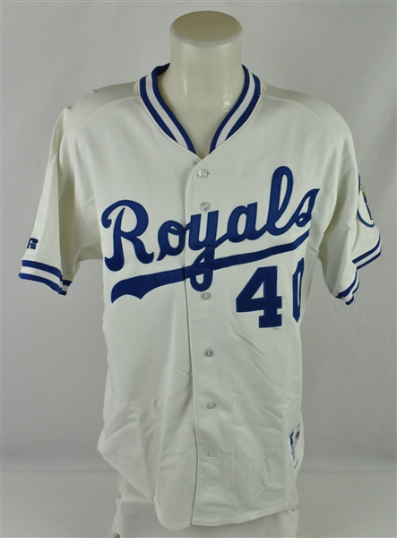 Curt Young 1992 Kansas City Royals #40 Game Used Jersey