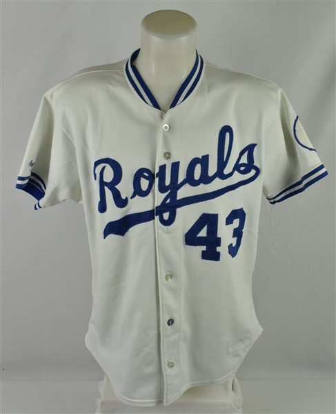 Gary Blaylock (Myers) 1987 Kansas City Royals #43 Game Used Jersey